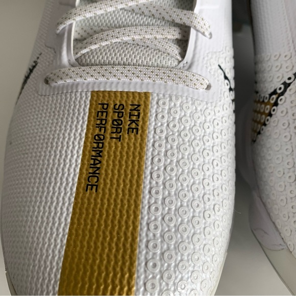 Nike Mens Force Zoom Trout 7 Pro White Gold 13 Baseball Metal Cleats CQ7224-106 - Picture 7 of 15